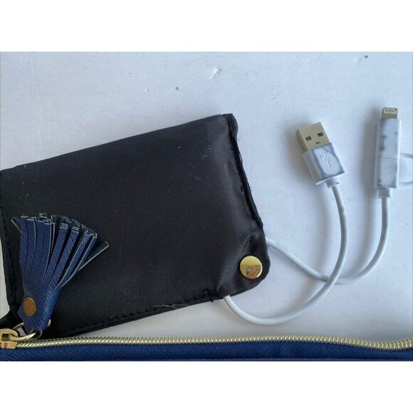 COPY - Tri-Coastal Handbags Charging Wallet RFID Protection Navy Blue iPhone An… - Picture 4 of 7
